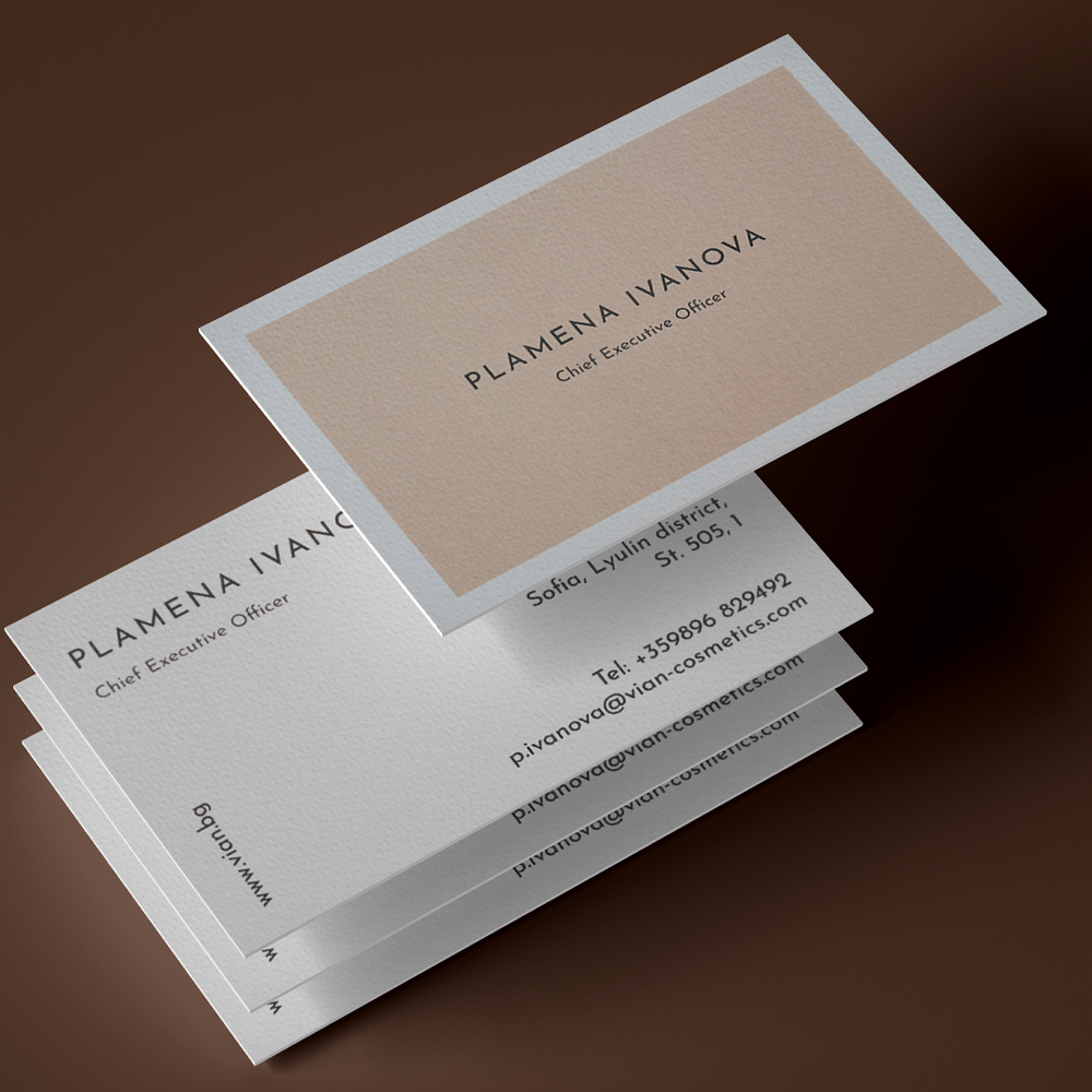 Дизайн и печат на Стандартни визитки